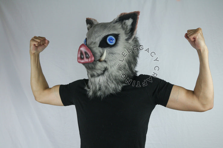 Demon Anime | Realistic Boar Head Cosplay Mask