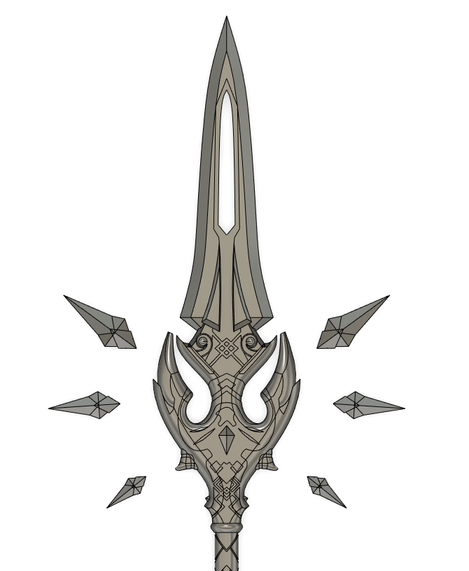 Genshin Impact | Primordial Jade Winged Spear Digital 3D Model