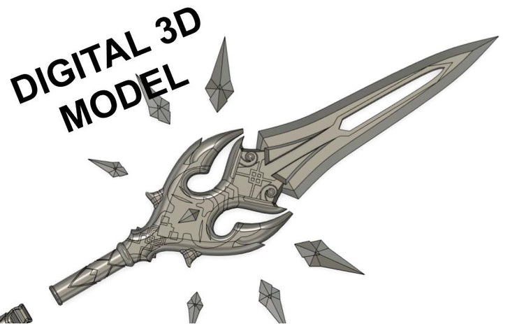 Genshin Impact | Primordial Jade Winged Spear Digital 3D Model